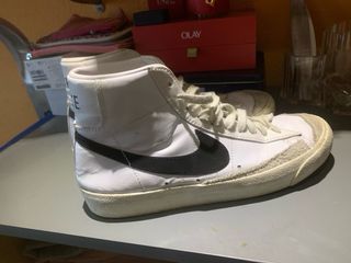 Zapatillas Nike Retro Blancas y Negras piel