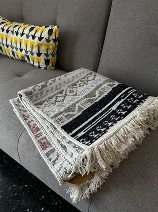 Alfombra Kilim Algodón Étnica 80x150 cm