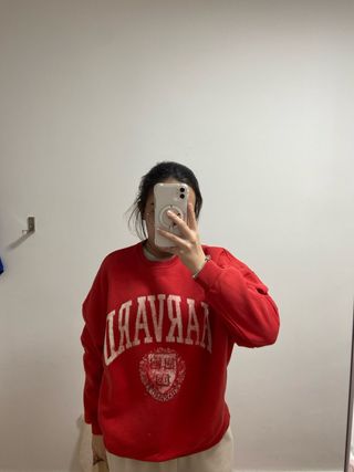 Sudadera Harvard Roja