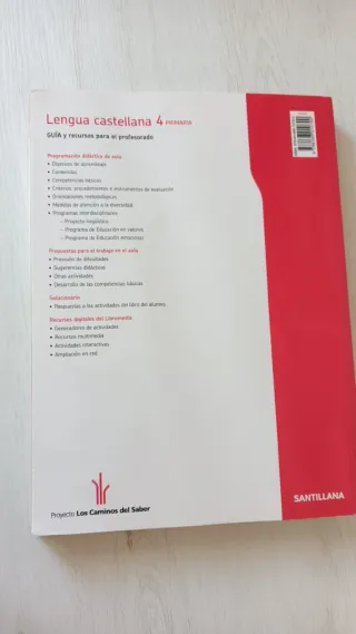 Lengua castellana, 4 Primaria Proyecto Los Cami...