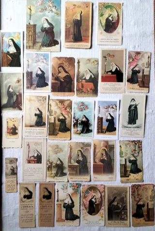 Collezione 28 Santini Santa Rita da Cascia