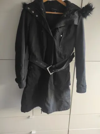 Parka Zara Negra Mujer