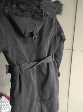 Parka Zara Negra Mujer