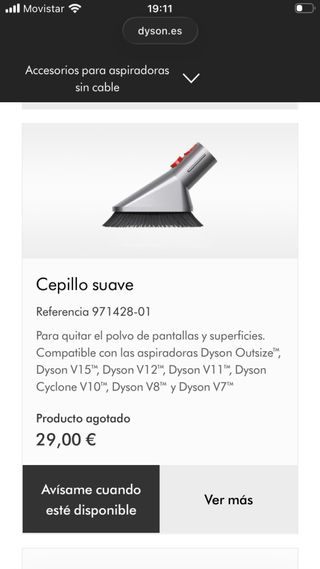 Kit de limpieza Dyson para muebles
