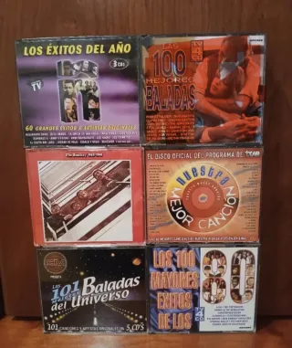 Lote 5 CDs Música Éxitos y Baladas