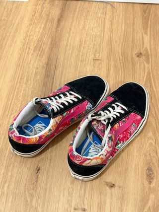 Vans Old Skool Flores Rosas 2016