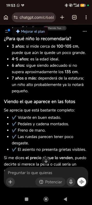 Coche de pedales para niño azul