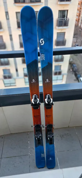 Esquís SCOTT Surf Air 158cm,fijaziones Salomon Z10