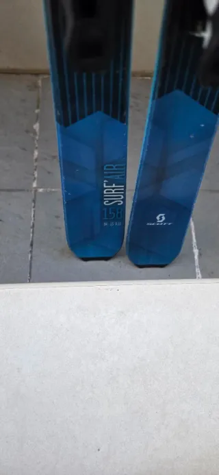 Esquís SCOTT Surf Air 158cm,fijaziones Salomon Z10