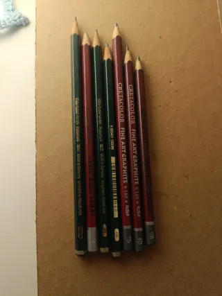 Lote dibujo (carboncillos, sanguinas, grafitos...)