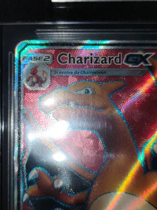 Carta Pokémon Charizard GX SM60 BGS 9 MINT ITA PSA