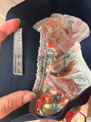 Minifalda Zara floral XS
