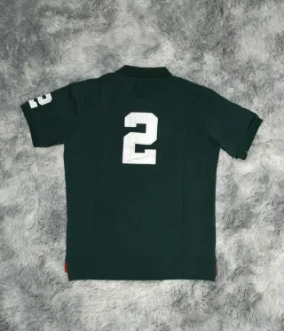 Polo Ralph London Verde Oscuro con Big Pony Blanco