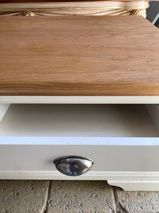 Mesa centro/mueble bajo de TV madera maciza