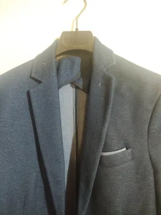 Americana azul hombre