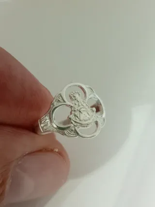 Anillo Virgen del Rocío Plata Ley 925