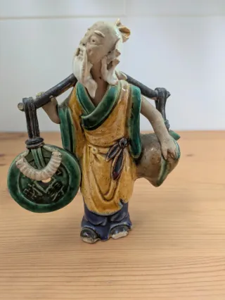 Figura antigua china de cerámica