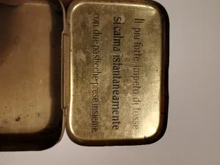 Scatola latta vintage La Pasticca del Re Sole