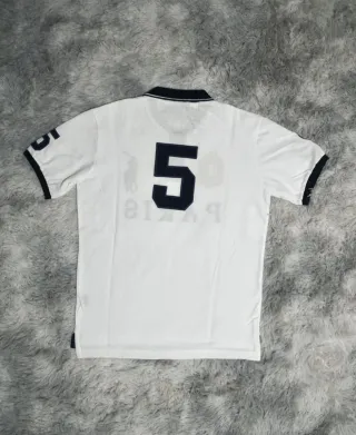 Polo Ralph Lauren Blanco Paris con Big Pony Azul