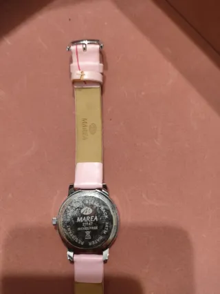 Reloj Marea Niña Flores Rosa y Plata