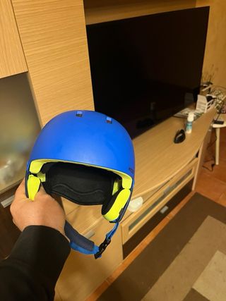 Casco de esquí azul para niño