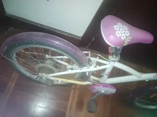 Bicicleta Niña Rosa y Blanca