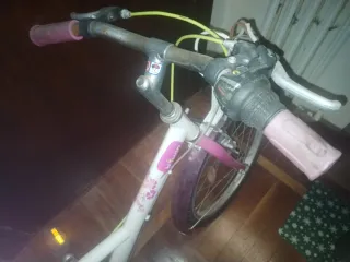 Bicicleta Niña Rosa y Blanca