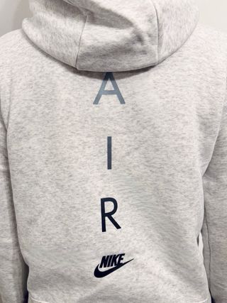 Sudadera Nike Gris Cremallera talla S mujer