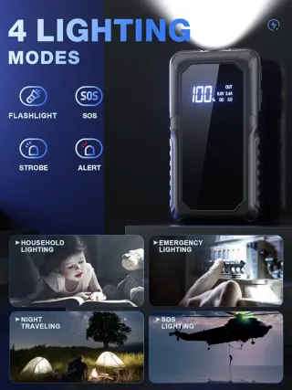 Arrancador de Batería para Motos, Coches