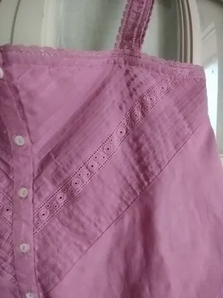 Top lencero lila talla XL