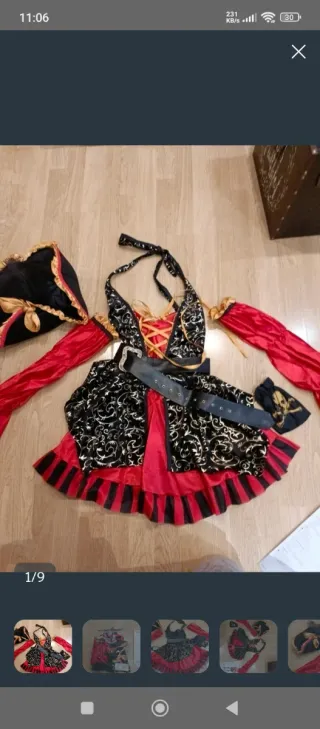 Disfraz Pirata Corsaria Capitana+ complementos