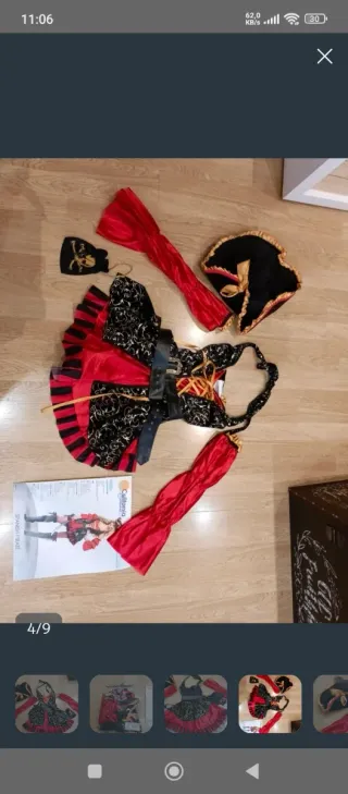 Disfraz Pirata Corsaria Capitana+ complementos