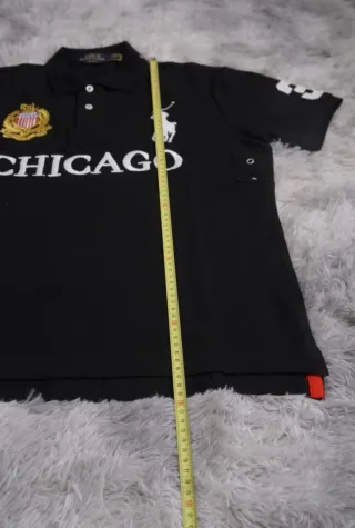 Polo Ralph Lauren Negro Chicago y Big Pony Blanco