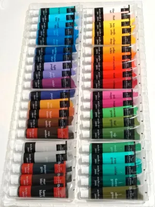 Lote 40 tintas acrílicas novas para pintura
