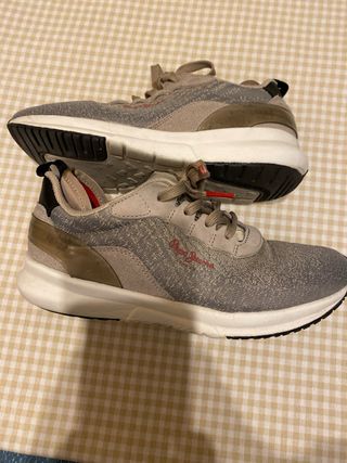 Deportivas Pepe Jeans Mujer Beige/Gris