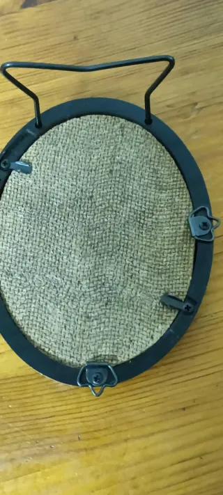 Cuadro Encaje Bolillos Gatos Artesanal