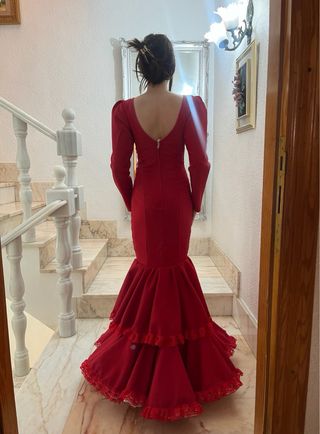 Vestido de flamenca rojo