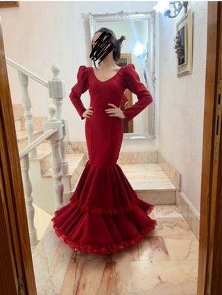 Vestido de flamenca rojo
