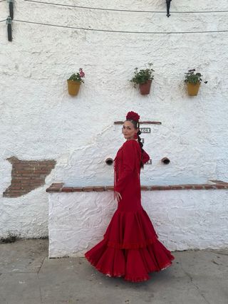 Vestido de flamenca rojo
