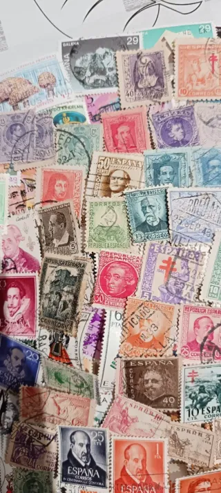 350 Sellos España Usados Sin Repetir