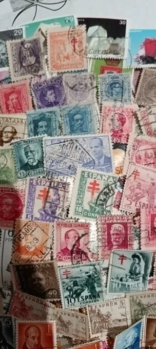 350 Sellos España Usados Sin Repetir