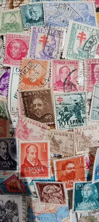 350 Sellos España Usados Sin Repetir