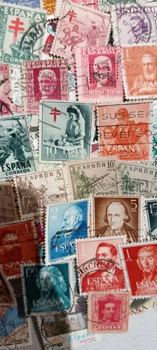 350 Sellos España Usados Sin Repetir