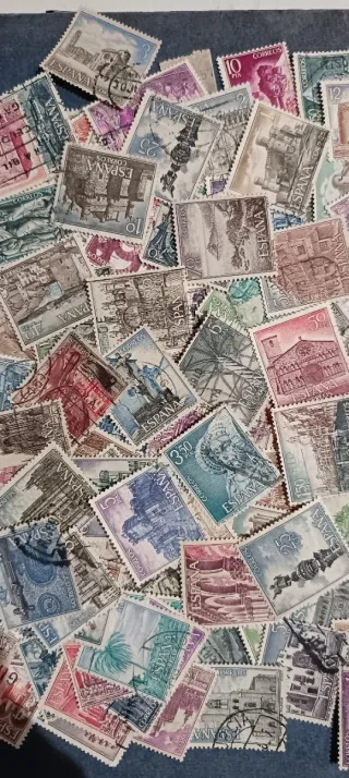 350 Sellos España Usados Sin Repetir