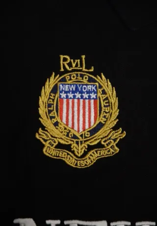 Polo Ralph Lauren Negro New York Big Pony Blanco