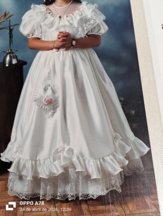 Vestido comunión raso talla 125