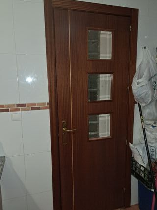 Puertas se madera sapeli modernas