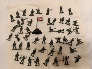 Set di soldatini di plastica dell'esercito britannico