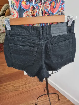 Conjunto Boho-Chic Top Estampado y Shorts negro