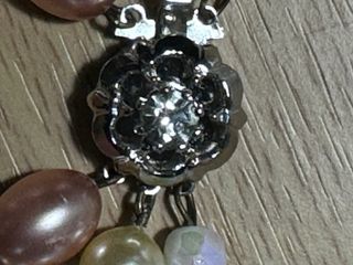 Collar vintage perlas y cristales